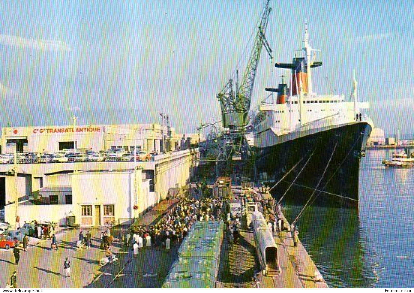 Paquebot France Au Quai Johannès Couvert Du Havre (76) - Steamers