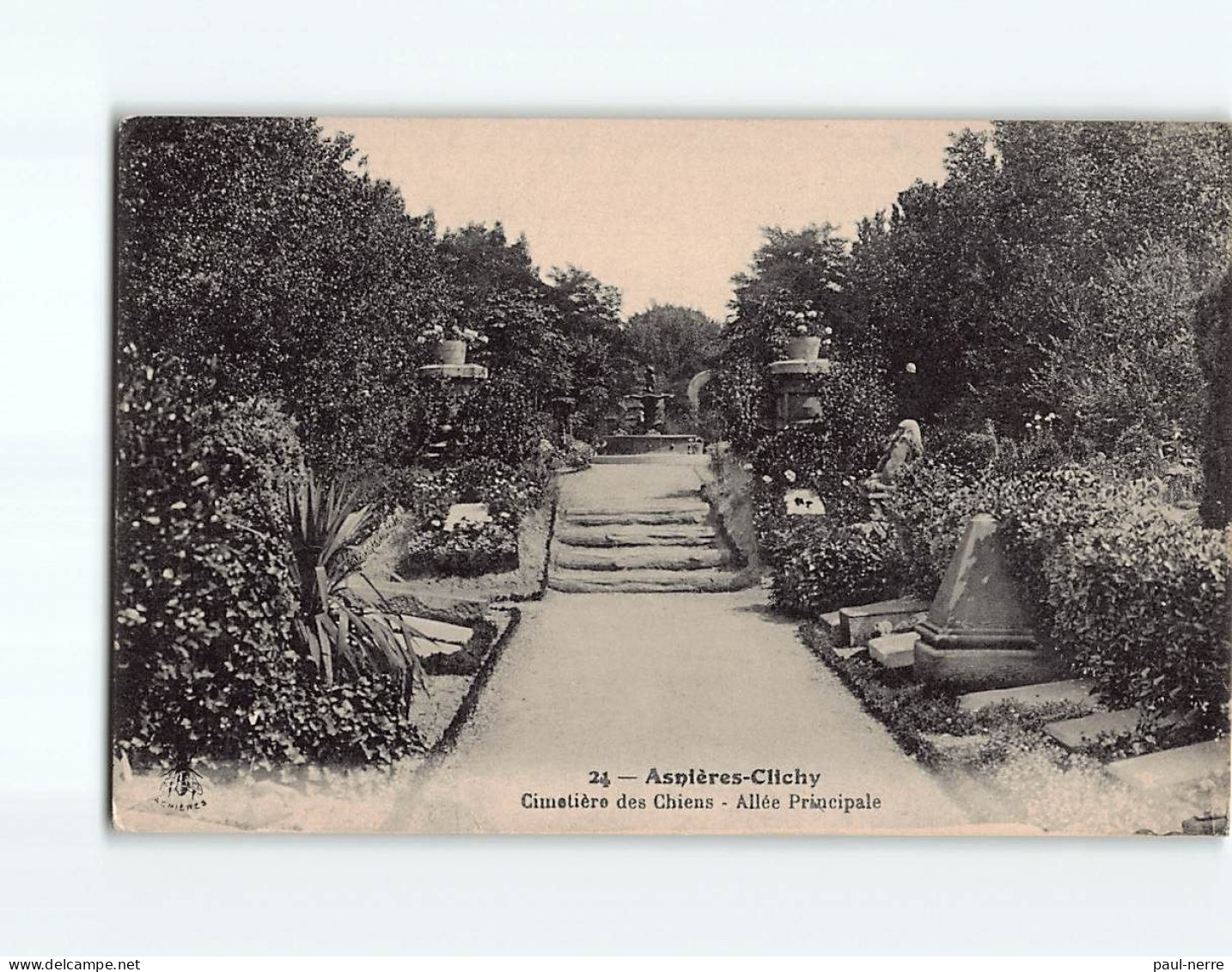 ASNIERES : Cimetière Des Chiens, Allée Principale - état - Asnieres Sur Seine