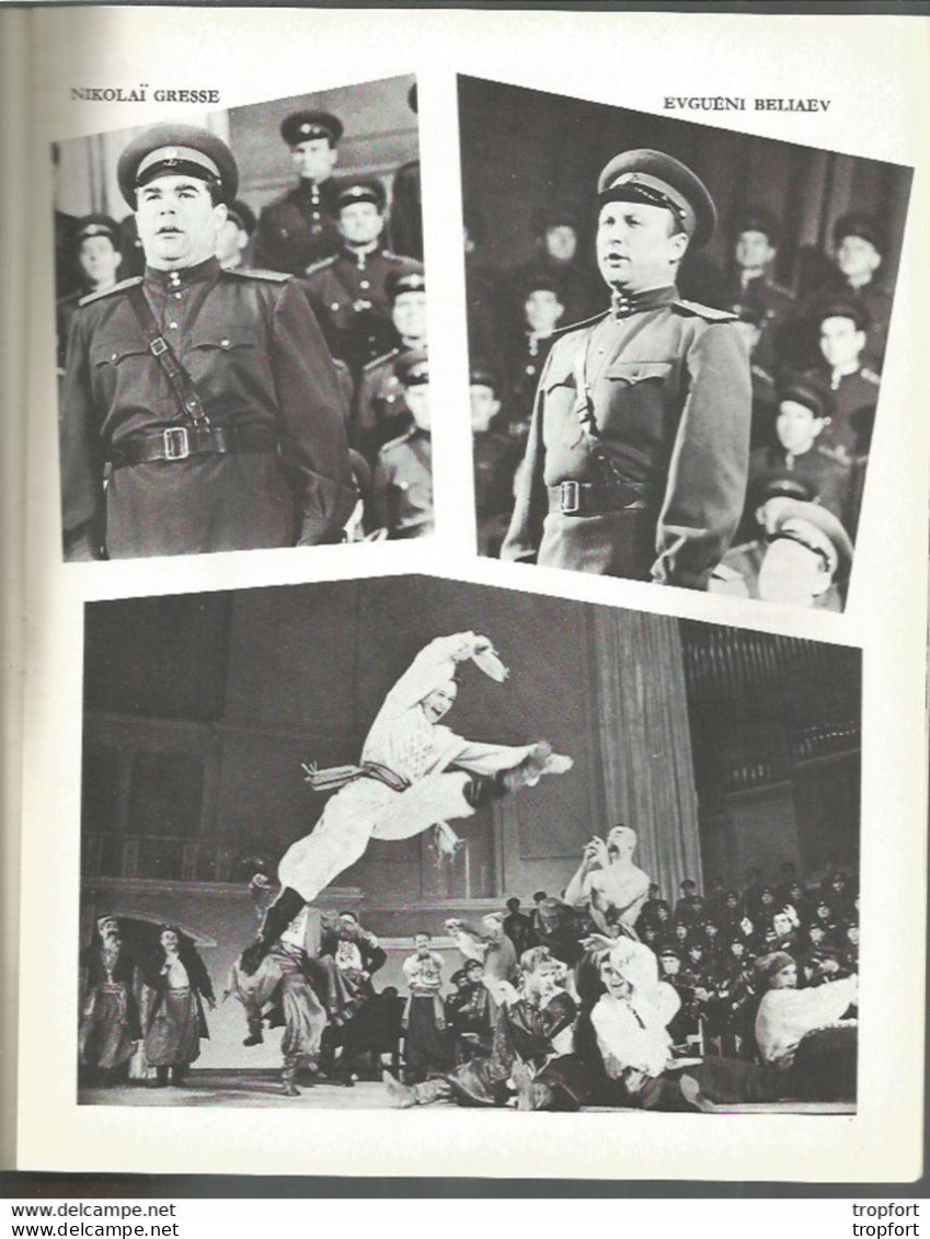 Vintage /old french program theater // Programme théâtre Cœurs armée soviétique Publicité SUZE BANANIA