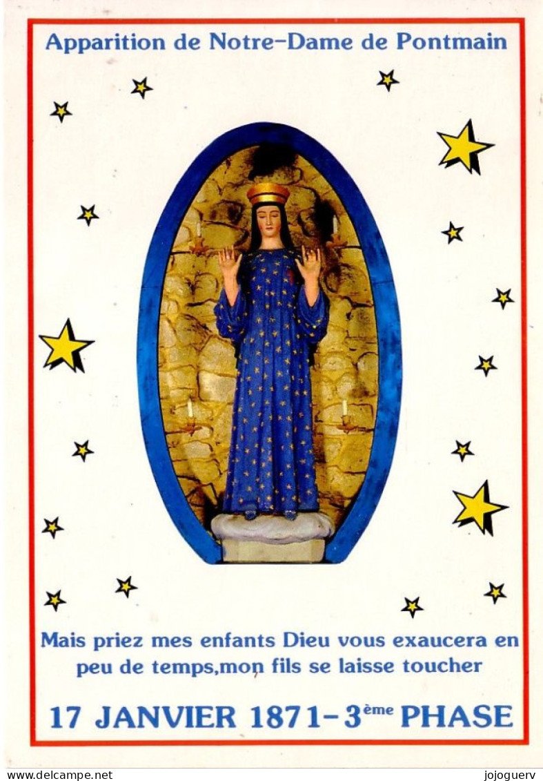 Pontmain Notre Dame Apparition , Timbrée En 1992 - Pontmain