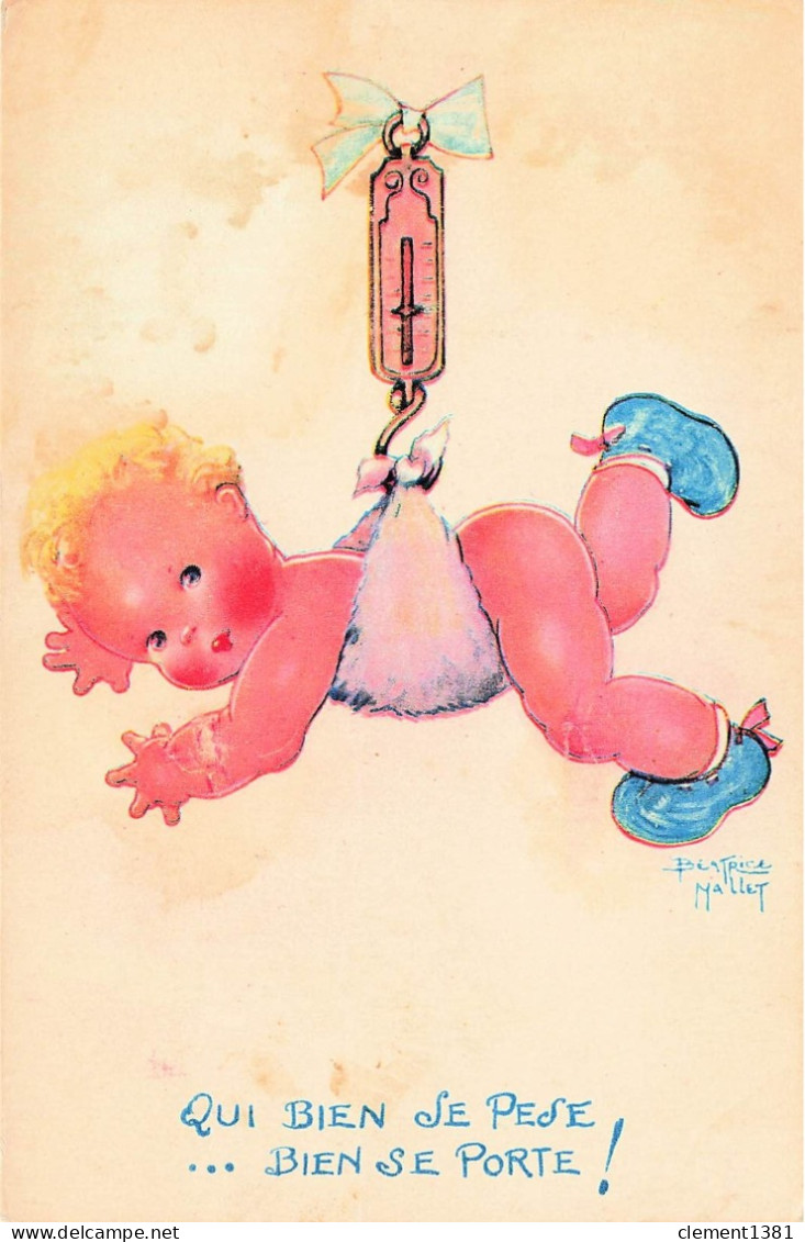 Illustrateur Illustration Beatrice Mallet Qui Bien Se Pese Bien Se Porte Bebe Centre National De L'enfance - Mallet, B.