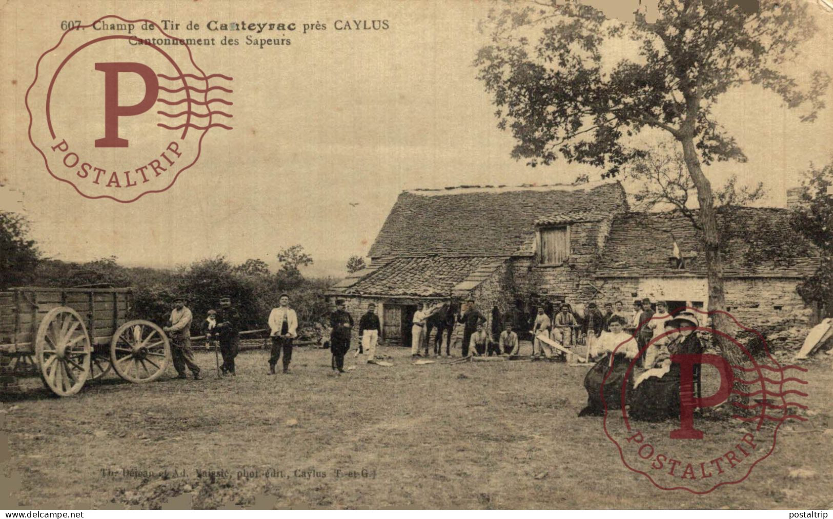 CHAMP DE TIR DE Canteyrac Cantonnement Des Sapeurs . MILITAR. MILITAIRE. - Kasernen