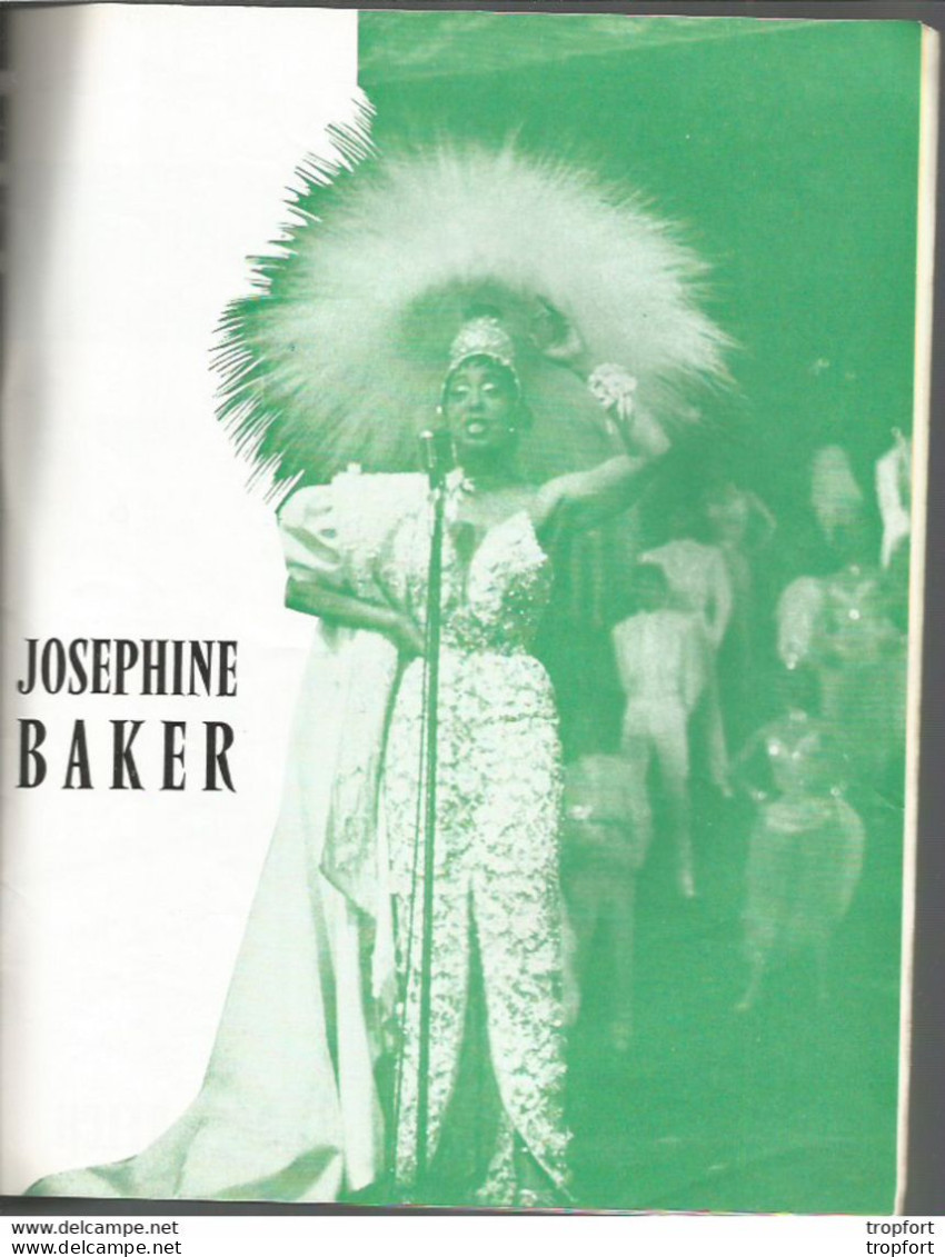 Vintage /old French Programm Theater // Programme Théâtre Joséphine BAKER // Publicité Salvador DALI - Programma's