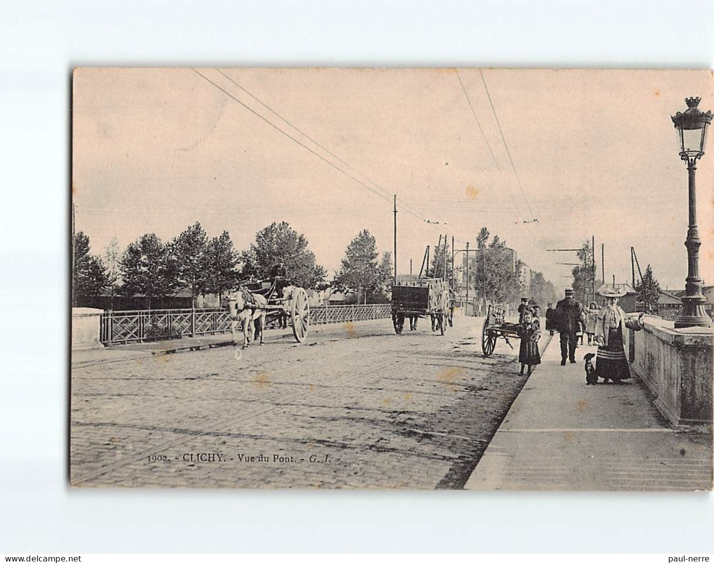 CLICHY : Vue Du Pont - état - Clichy