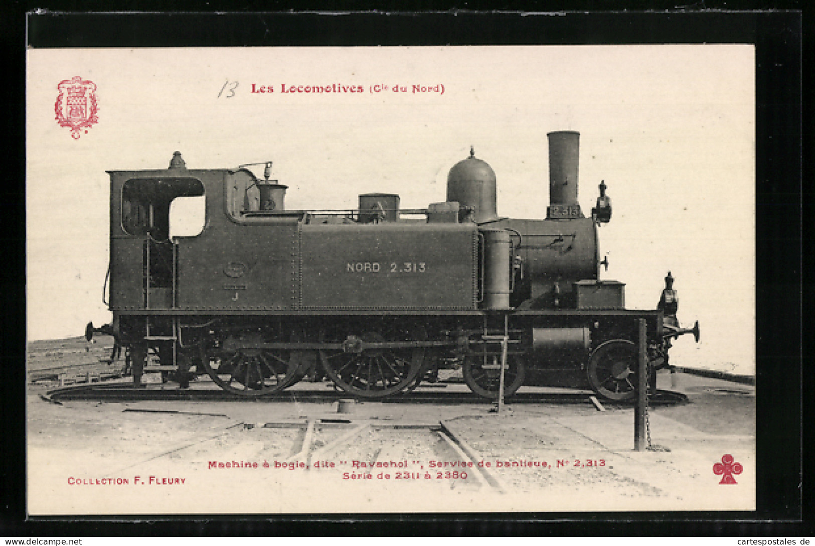 CPA Locomotive Cie Du Nord, Chemin De Fer  - Treni