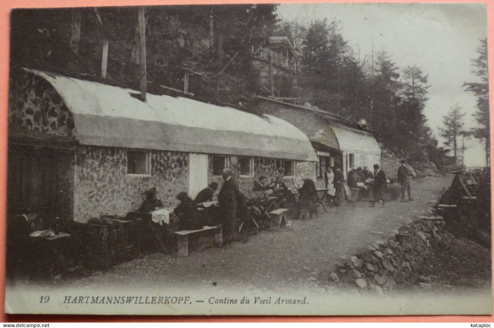 CARTE VIEIL ARMAND - 68 - CANTINE DU VIEIL ARMAND - Hartmannswillerkopf - 2 SCANS -18 - Sonstige & Ohne Zuordnung