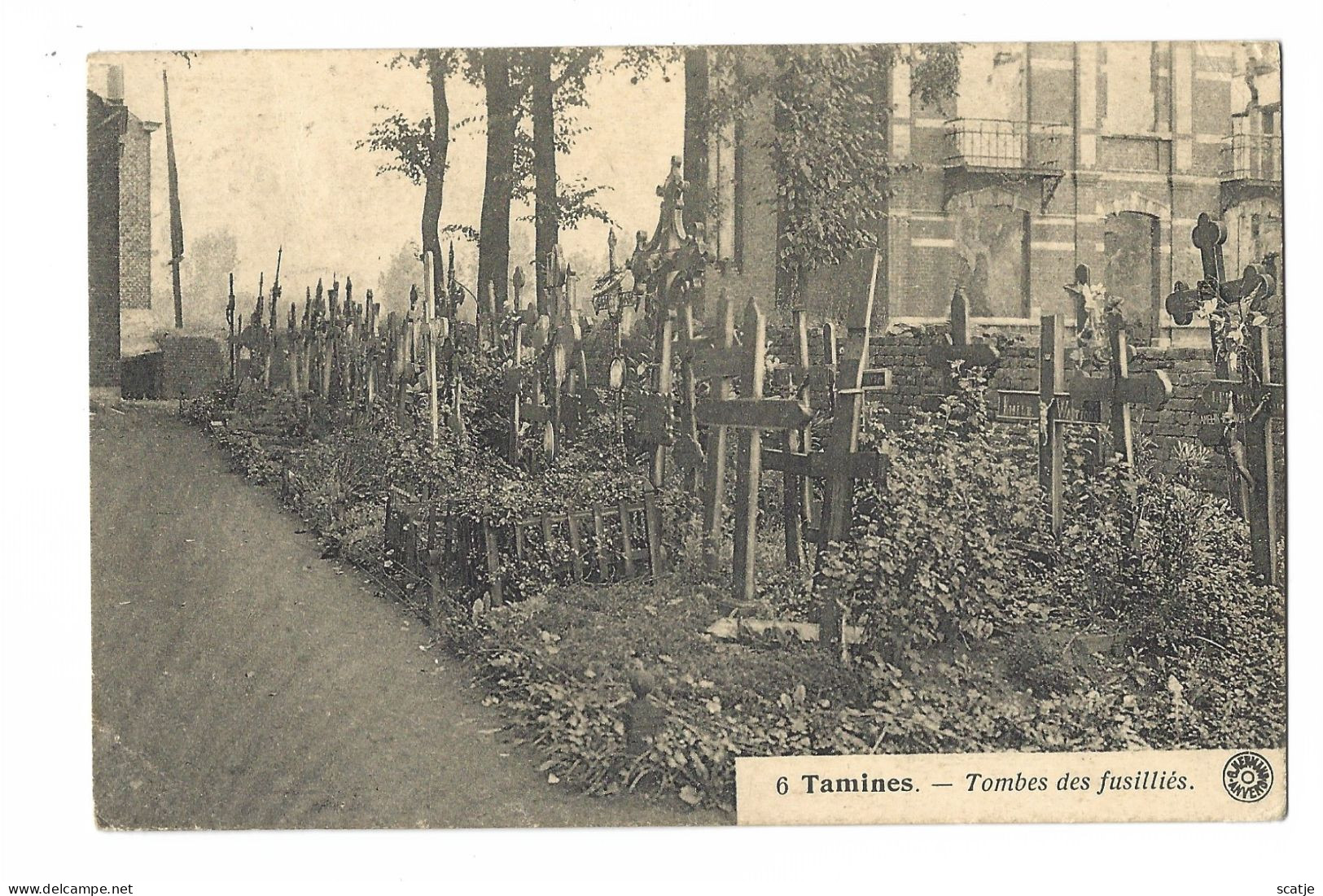 Tamines.  -  Tombes Des Fusilliés.   -   1923   Naar   Bree - Cimetières Militaires