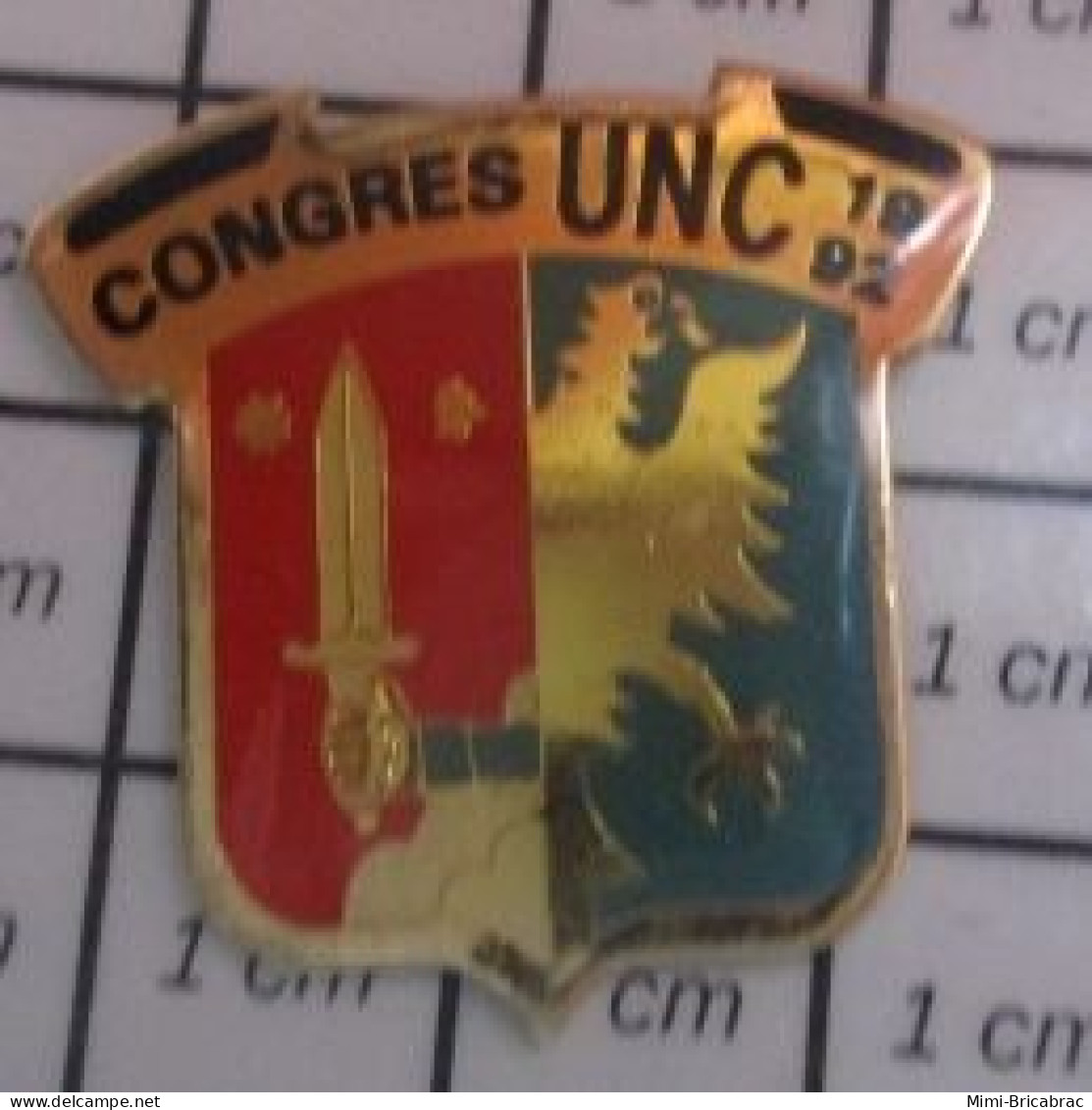 3617  Pin's Pins / Beau Et Rare / ASSOCIATIONS / ANCIENS COMBATTANTS CONGRES UNC 1992 - Verenigingen