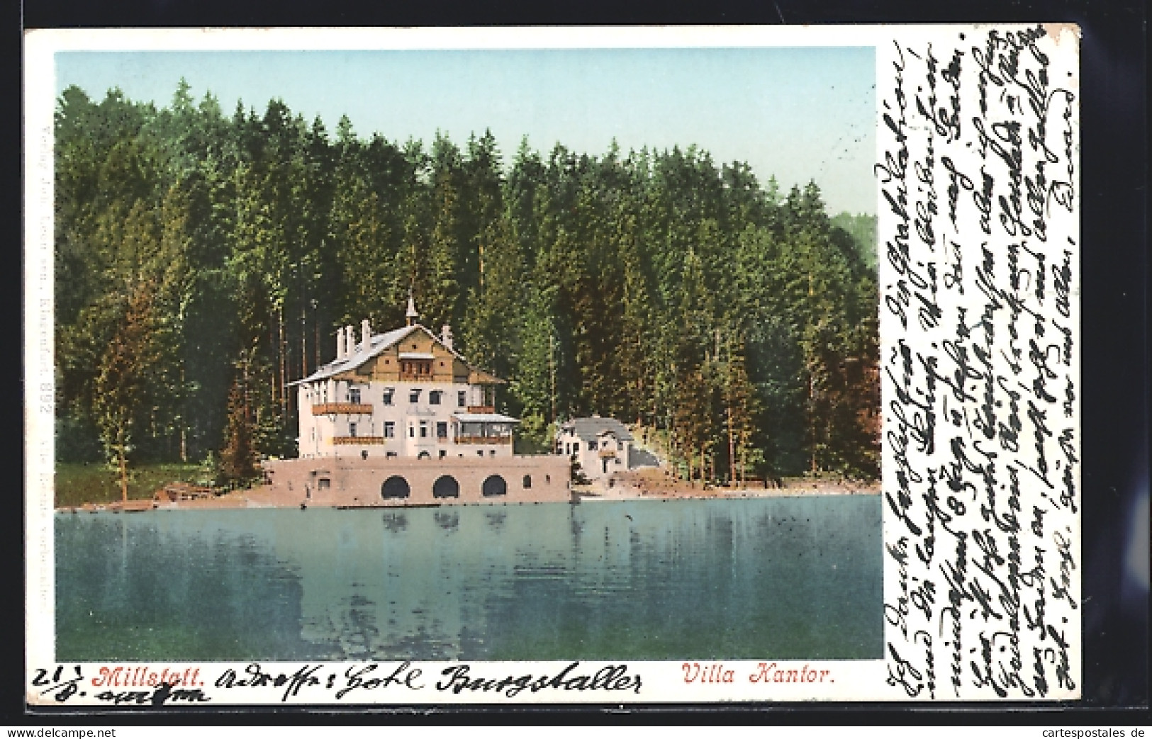 AK Millstatt, Villa Kantor Vom See Aus Gesehen  - Other & Unclassified