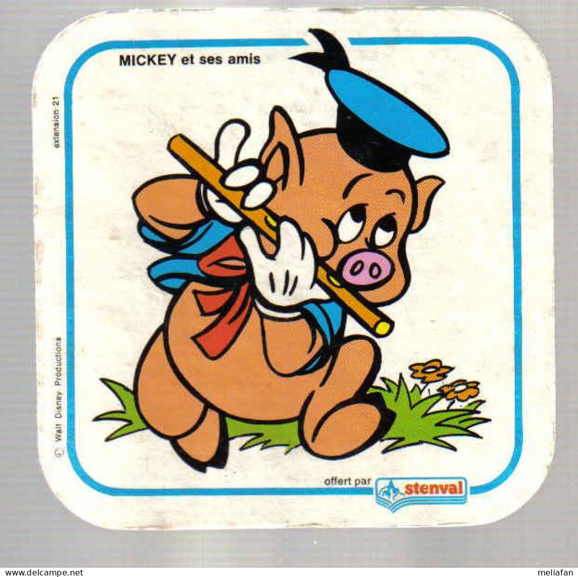 M018 - IMAGE CARTONNEE STENVAL - MICKEY ET SES AMIS - COCHON DISNEY - Other & Unclassified