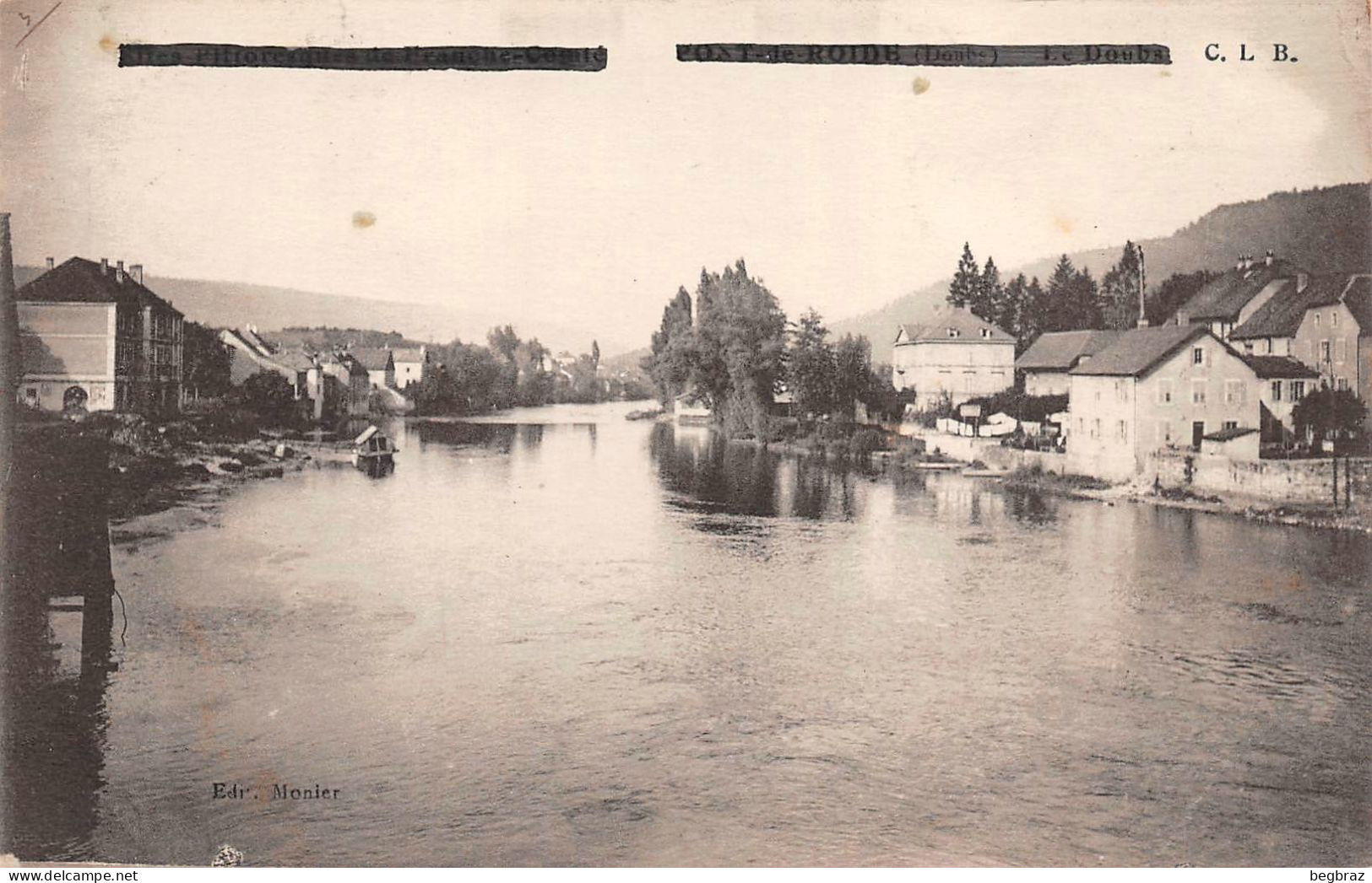 PONT DE ROIDE      CARTE CAVIARDEE  WW1 - Other & Unclassified