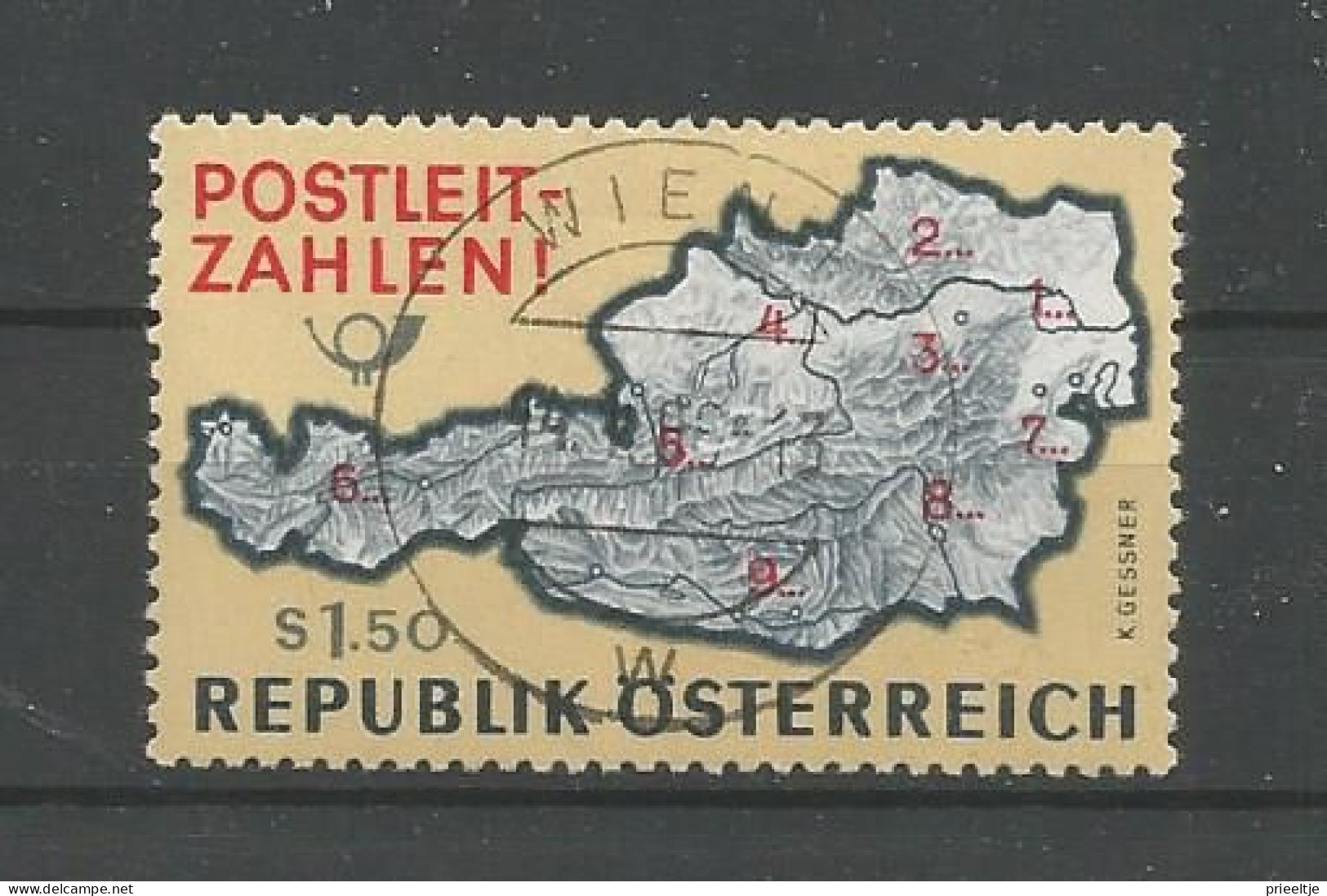 Austria - Oostenrijk 1966 Introduction Postal Codes Y.T. 1036 (0) - Oblitérés