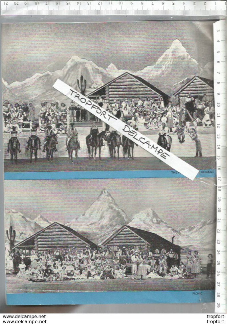 Vintage English Old theater program // Programme théâtre EMPRESS HALL londres 1952 Cow boys British program