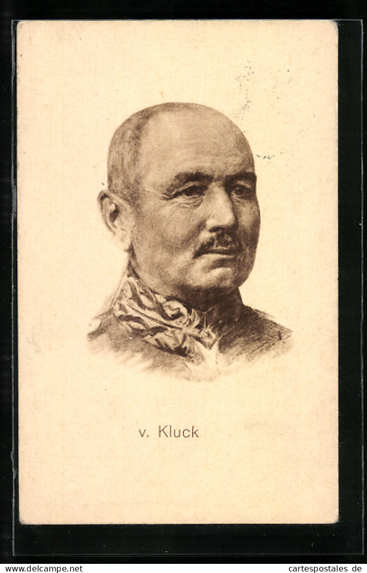 Künstler-AK Heerführer V. Kluck In Uniform  - Guerre 1914-18