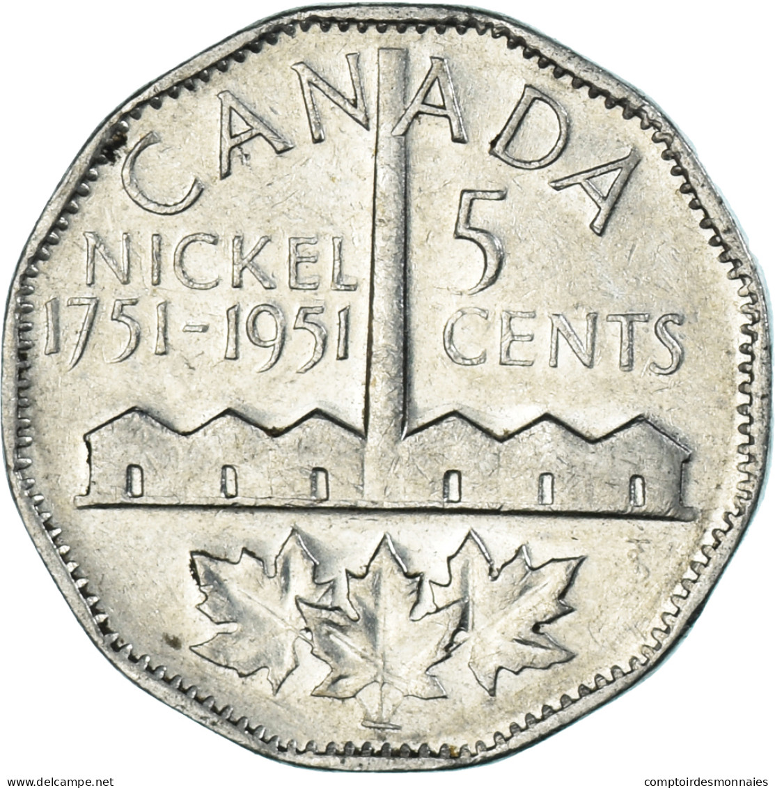 Monnaie, Canada, 5 Cents, 1951 - Canada