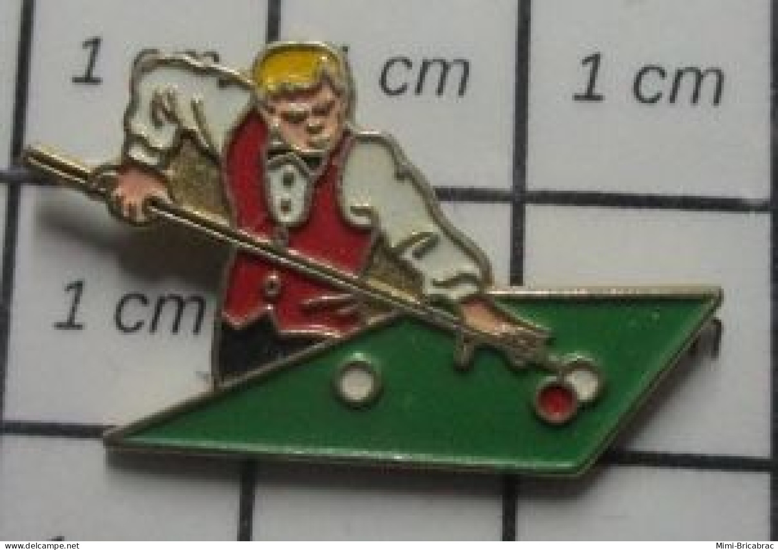 3617 Pin's Pins / Beau Et Rare / SPORTS / JOUEUR DE BILLARD FRANCAIS - Biljart