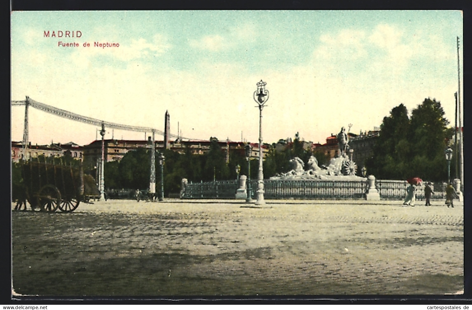 Postal Madrid, Fuente De Neptuno  - Madrid