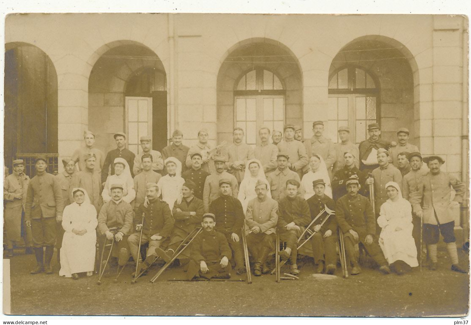 Hôpital Militaire, Carte Photo - Blessés Et Infirmières, WW1 - Guerre 1914-18