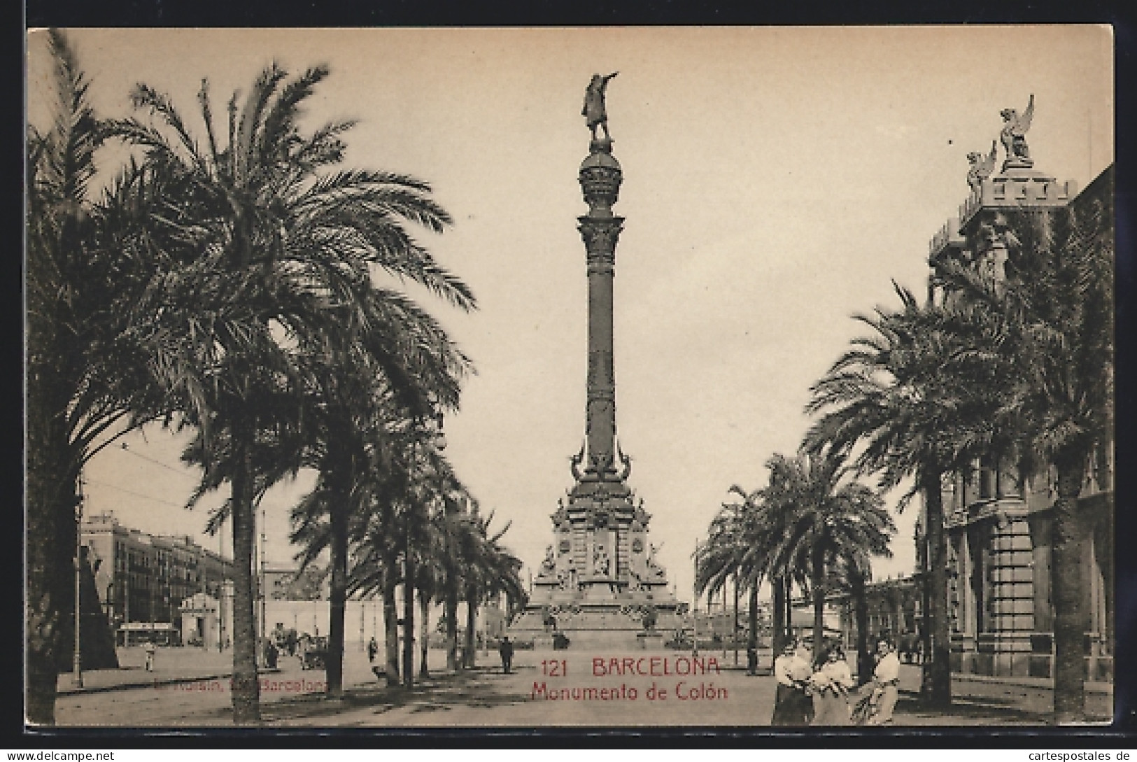 Postal Barcelona, Monumento De Colón  - Barcelona