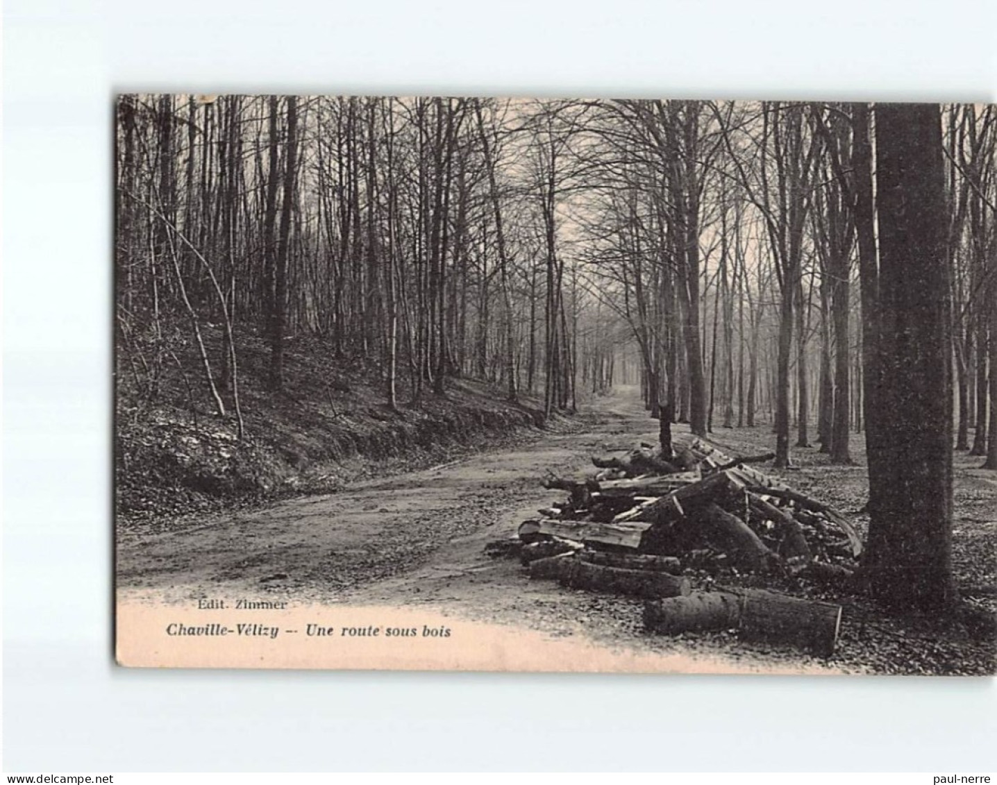 CHAVILLE VELIZY : Une Route Sous Bois - Très Bon état - Chaville