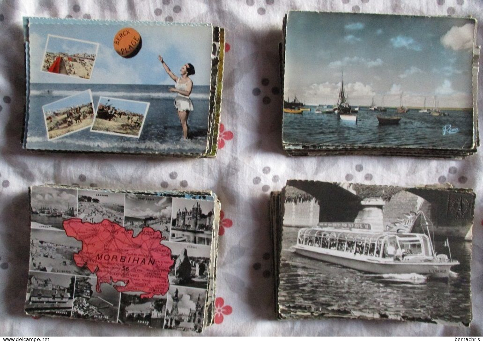 Lot De 500 Cpsm Crantées Glacées Noir Et  Blanc Ou En Couleurs - 500 Postcards Min.