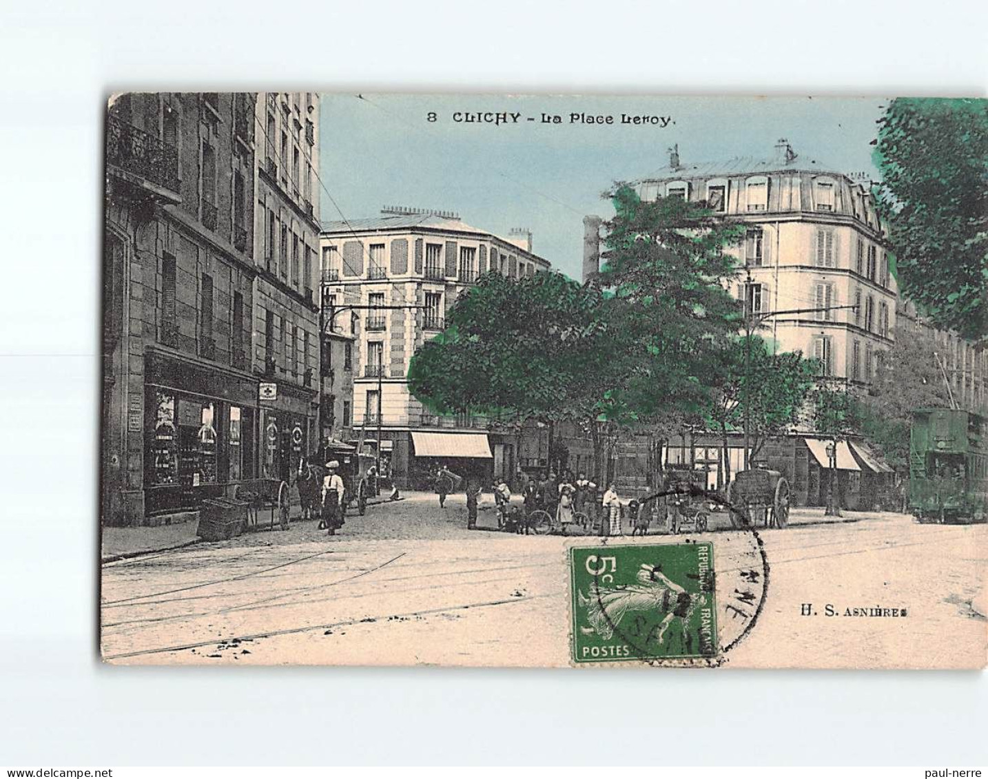 CLICHY : La Place Leroy - état - Clichy