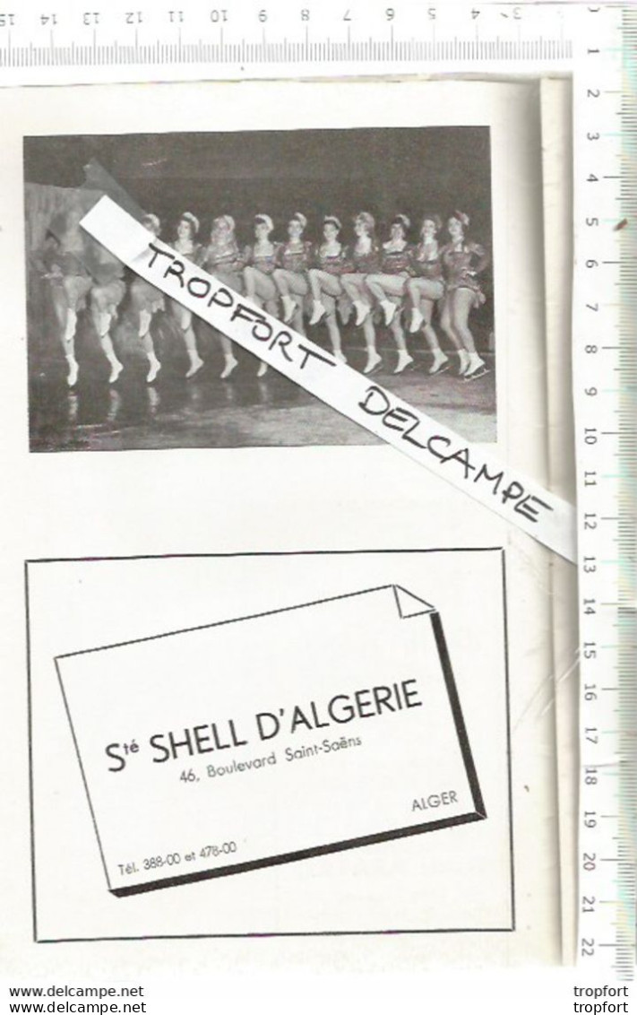 XW // Vintage French Old Program // Rare Programme Féerie Sur Glace 1959 // Alger Algérie Carrington Schwarz - Programas