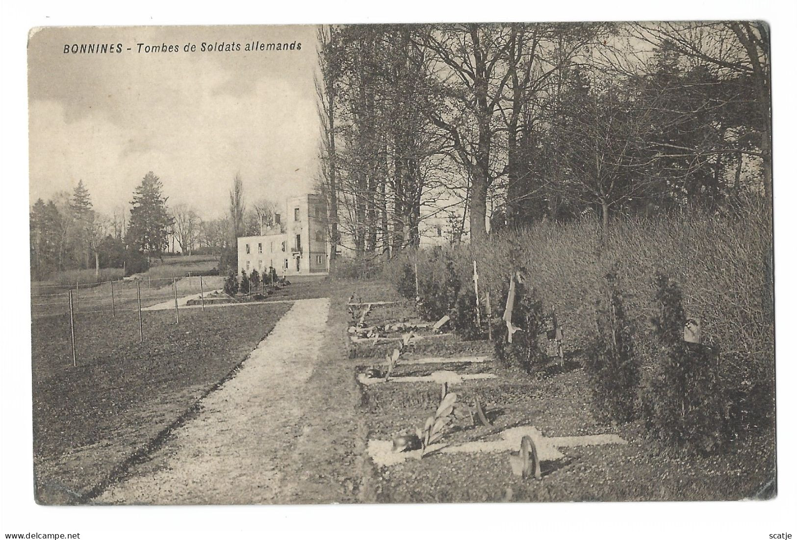 Bonnines  -  Tombes De Soldats Allemands  -   1914-18 - Oorlogsbegraafplaatsen