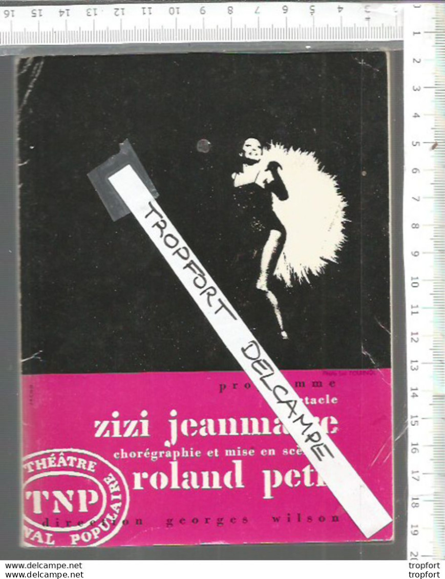 XW // Vintage French Old Theater Program // Programme Theatre TNP ZIZI JEANMAIRE 80 Pages Cocteau Roland Petit - Programs