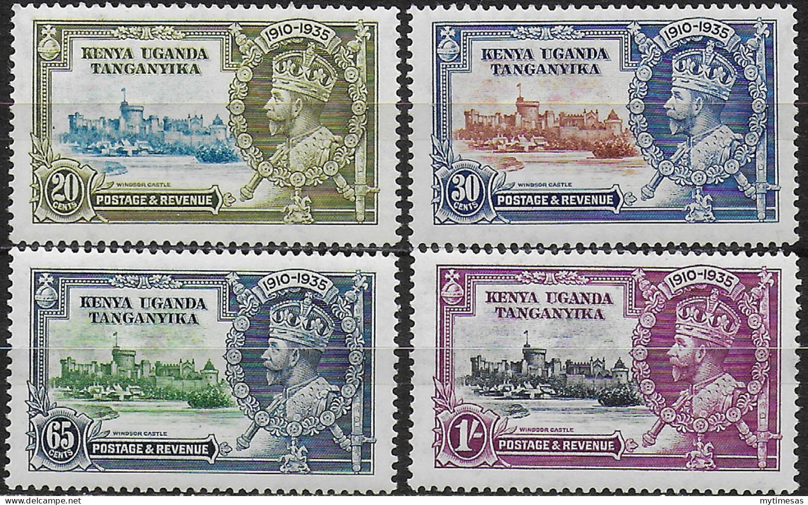 1935 Kenia Uganda Tanganyika Silver Jubilee 4v. MNH SG N. 124/27 - Autres & Non Classés