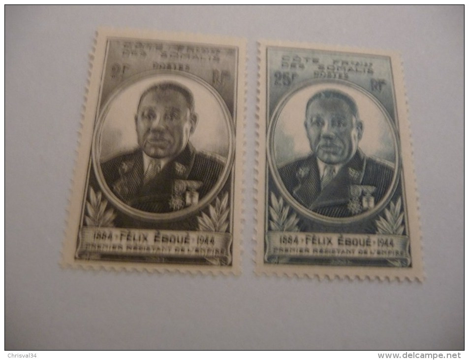 TIMBRES   COTE  DES  SOMALIS   N  262 / 263  COTE  4,00  EUROS   NEUFS  LUXE** - Unused Stamps