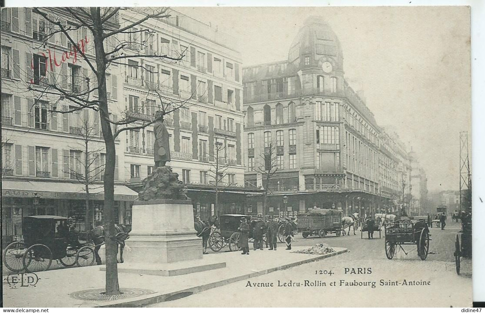 PARIS - Avenue Ledru-Rollin Et Faubourg Saint Antoine - Arrondissement: 11