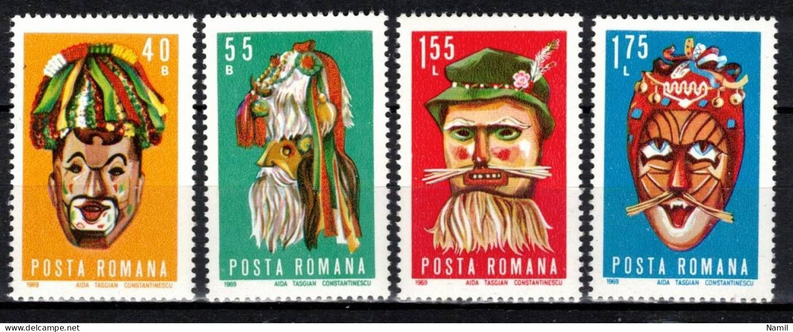 ** Roumanie 1969 Mi 2804-7 (Yv 2509-12), (MNH)** - Unused Stamps