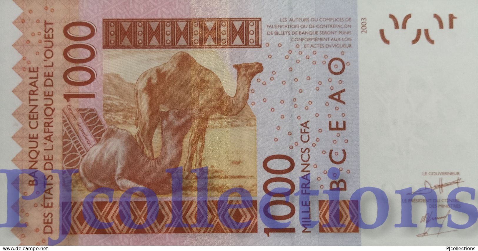 WEST AFRICAN STATES 1000 FRANCS 2009 PICK 715Kh UNC - Stati Dell'Africa Occidentale