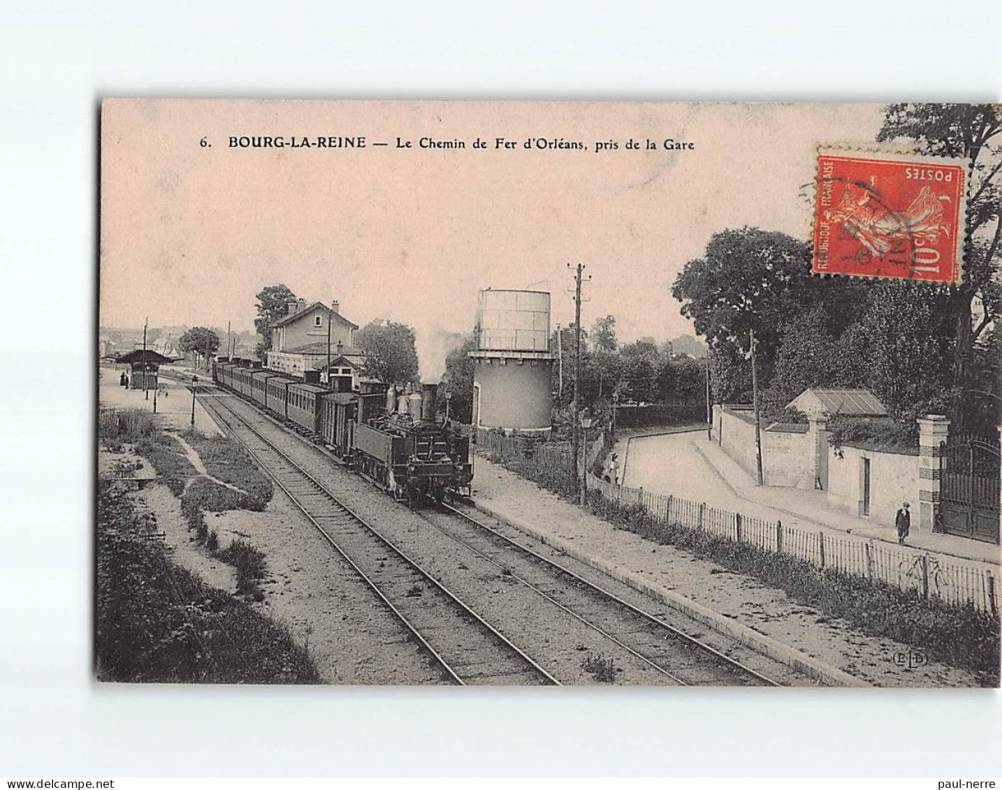 BOURG LA REINE : Le Chemin De Fer D'Orléans, Pris De La Gare - état - Bourg La Reine