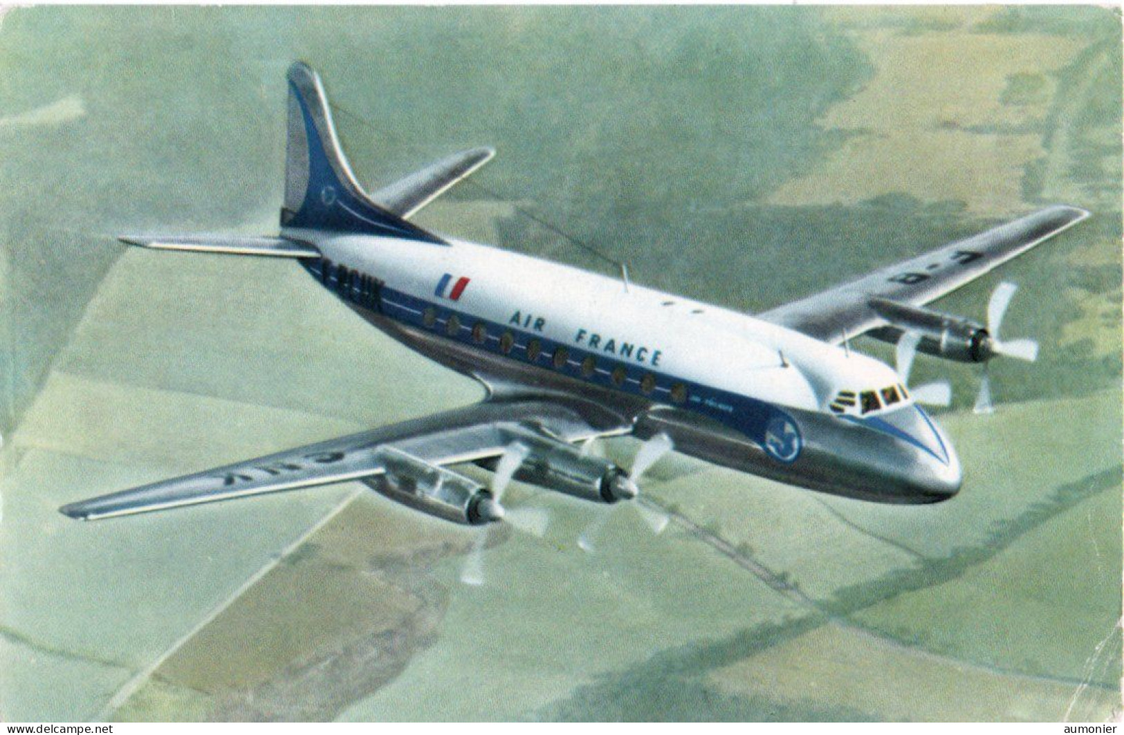 AIR FRANCE - Avion Vickers " VISCOUNT " - 1946-....: Moderne