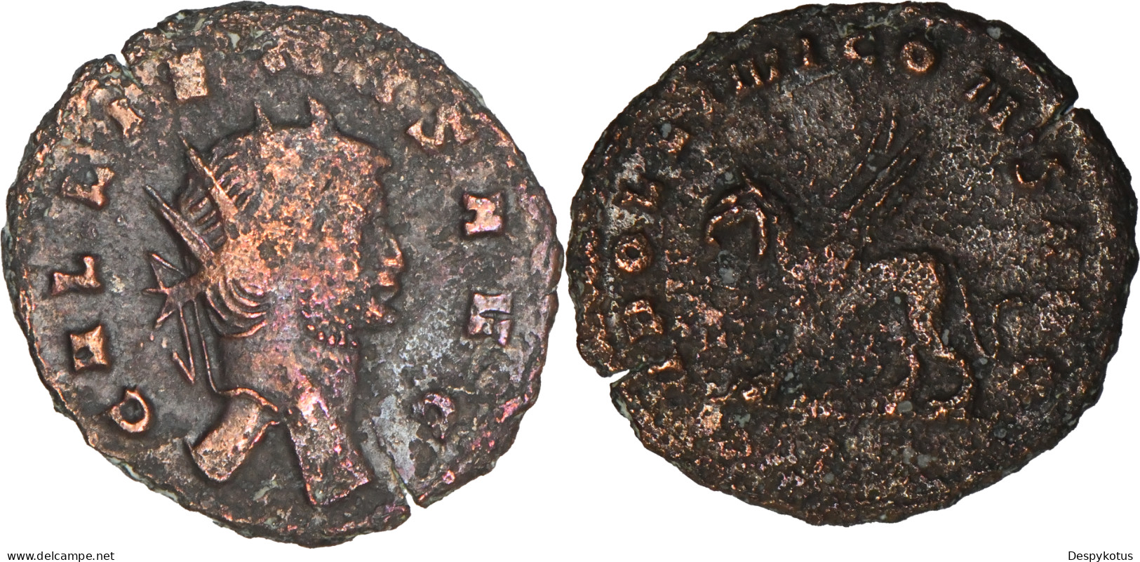 ROME - Antoninien - GALLIEN - Bestiaire - Griffon Ailé - 267 AD - RIC.166 - 19-180 - La Crisi Militare (235 / 284)