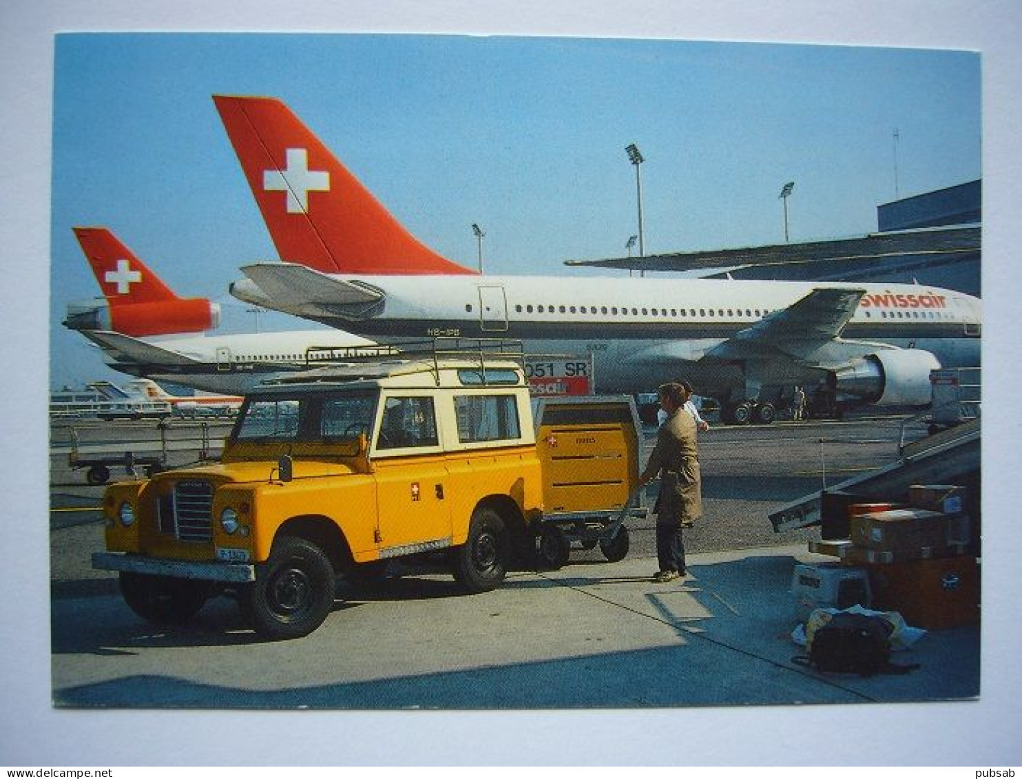 Avion / Airplane / SWISSAIR / Airbus A300 & DC-10 / Airline Issue / Carte 2 Volets - 1946-....: Era Moderna