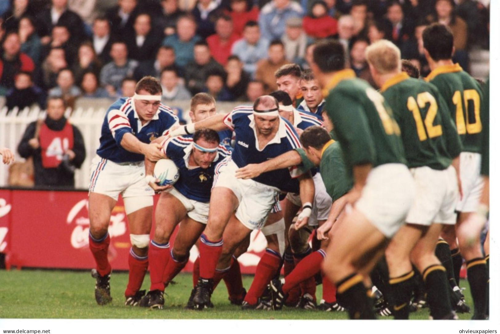 Lot De 6 Photos RUGBY  GAZON-MAUDIT  Défaite Historique AFRIQUE DU SUD  SPRINGBOKS FRANCE  10-52 1998 SIPA PRESS - Sport