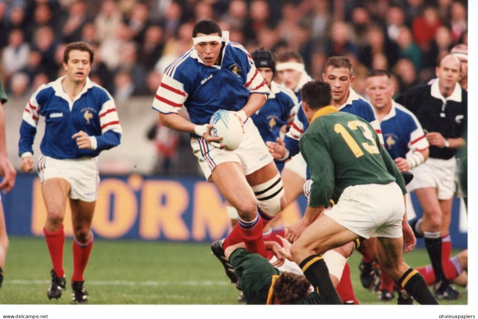 Lot De 6 Photos RUGBY  GAZON-MAUDIT  Défaite Historique AFRIQUE DU SUD  SPRINGBOKS FRANCE  10-52 1998 SIPA PRESS - Sports