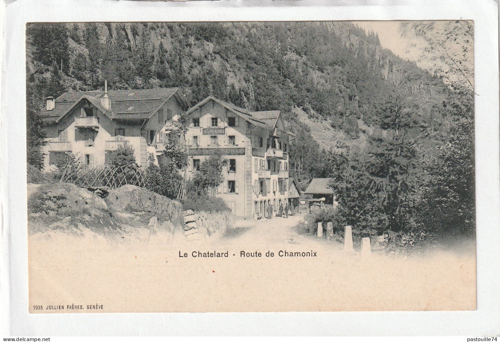 CPA :  14 X 9  -  Le  Chatelard  - Route De Chamonix - Autres & Non Classés
