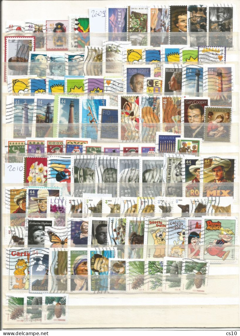 USA PRE-Forever Kiloware Year 2001 To 2010 Selection Stamps Of The Decade ON-PIECE In 505 Pcs USED - ALL DIFFERENT - Autres - Amérique