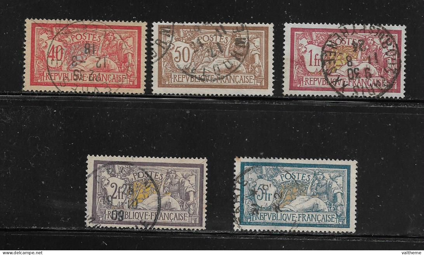 FRANCE  ( FR1 -  260 )  1900  N°  YVERT ET TELLIER  N°  119/123 - Used Stamps