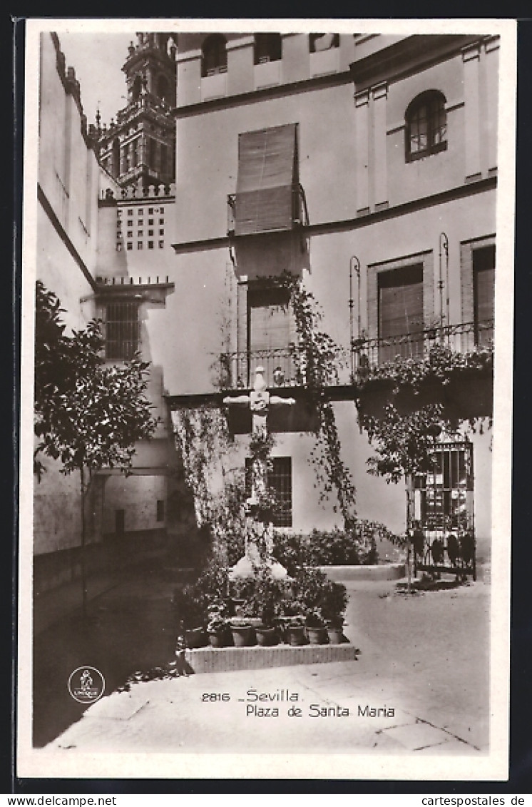 Postal Sevilla, Plaza De Santa Maria  - Sevilla (Siviglia)