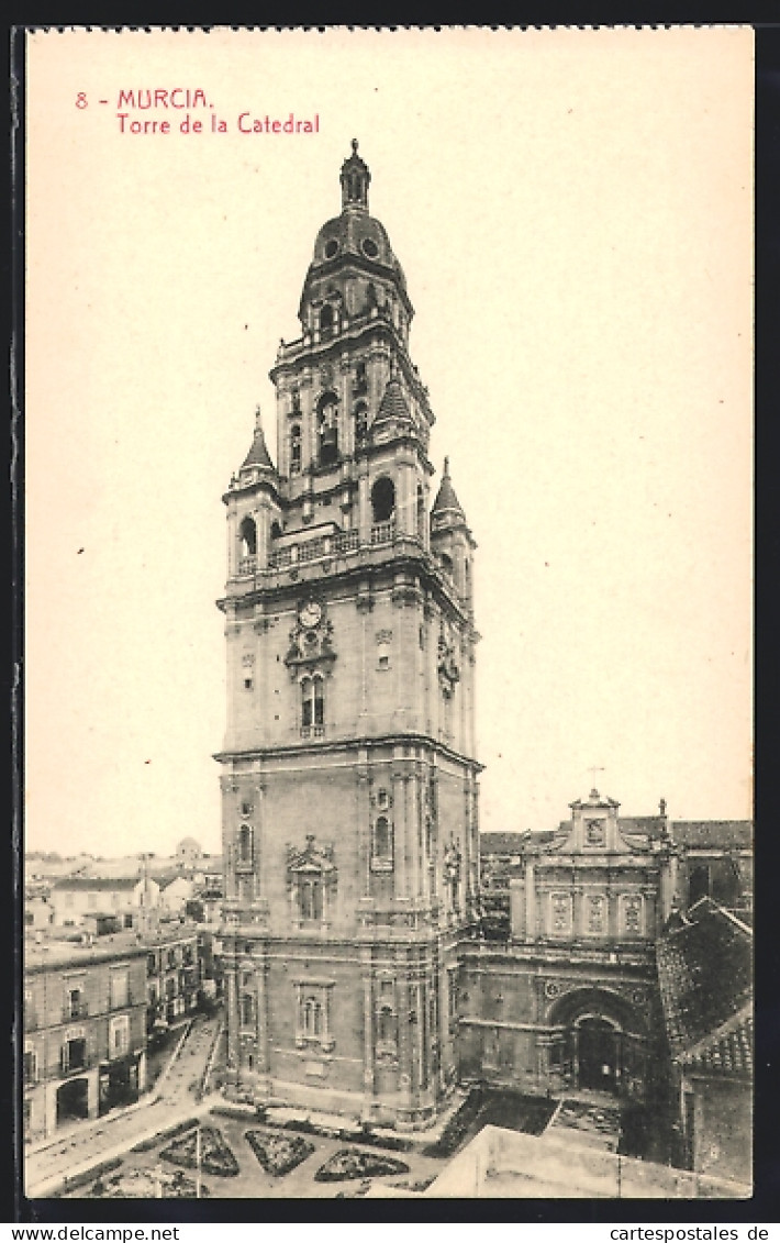 Postal Murcia, Torre De La Catedral  - Murcia