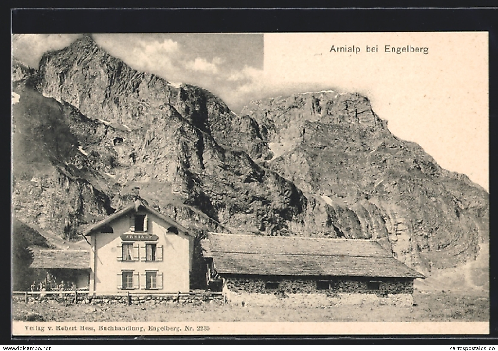 AK Engelberg, Die Arnialp Vor Den Felswänden  - Engelberg