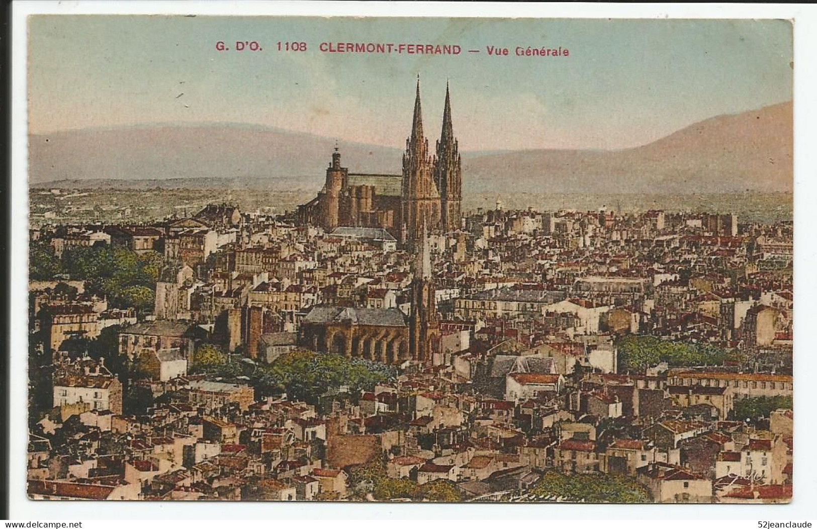Vue Générale La Cathédrale    1939     N° 1108 - Clermont Ferrand