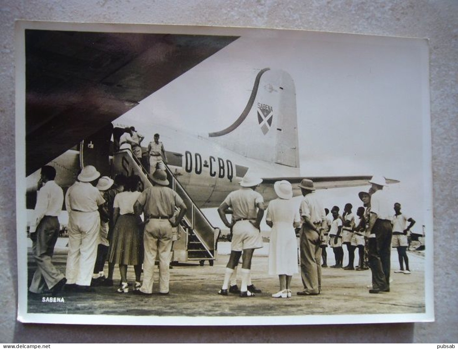Avion / Airplane / SABENA / Douglas DC-4 / Arrival At Léopoldville Airport / Airline Issue - 1946-....: Ere Moderne