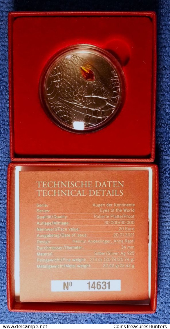 Austria 20 Euro Silver "Serpent Creator" - Oesterreich