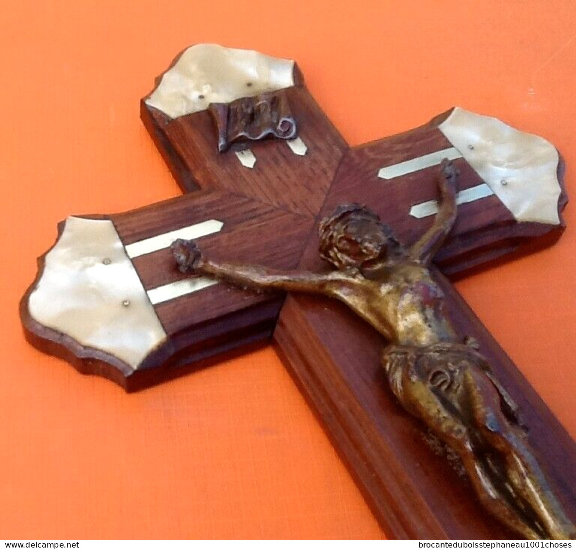 Crucifix à suspendre Bois de palissandre